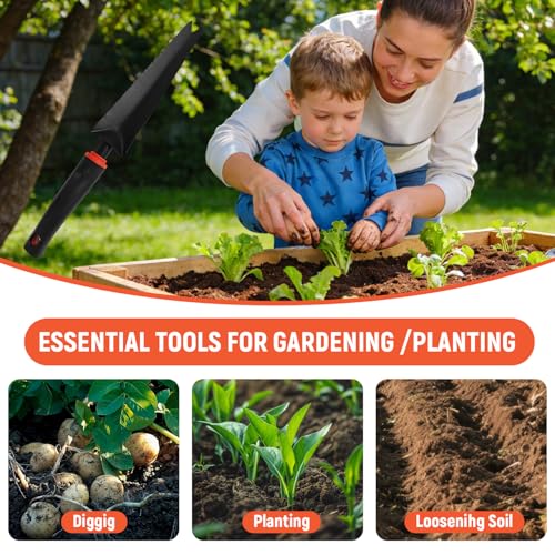 Hand Weed Puller Tool, Carbon Steel Forked Head Weeder Puller for Courtyards and Gardens - color: Weed-cutting trowel