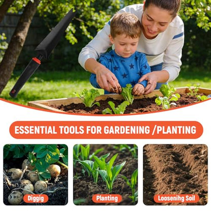 Hand Weed Puller Tool, Carbon Steel Forked Head Weeder Puller for Courtyards and Gardens - color: Weed-cutting trowel