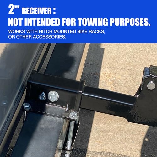 RV Bumper Hitch Receiver 2 inches Adapter for 4-4.5 inches Bumper