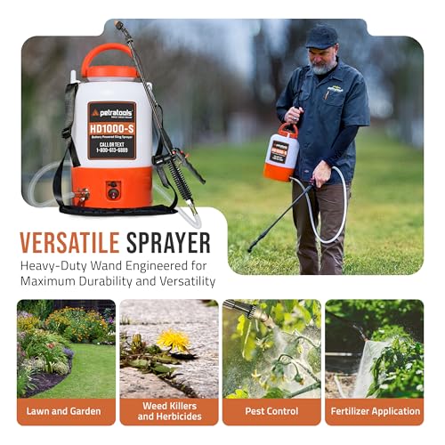 PetraTools HD1000-S 1 Gallon Electric Sprayer - 2-Hour Runtime, 2 Nozzles - size: 1 Gallon Standard