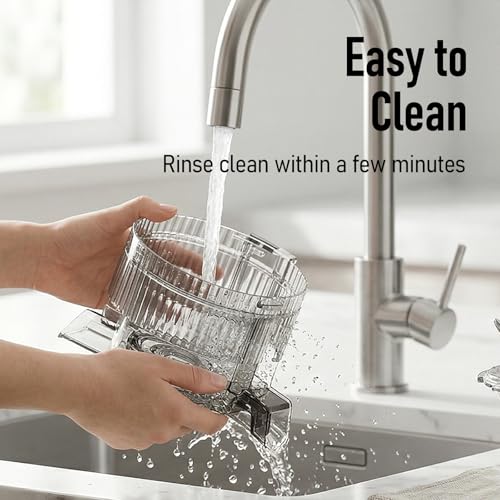 3-in-1 Cold Press Juicer, 6" Wide Chute Masticating Juicer - color: Black