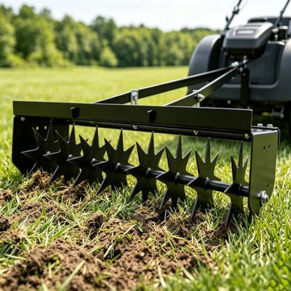 35" Plug Aerator Tow Behind, 400 LBS Tow Behind Spike Lawn Aerator