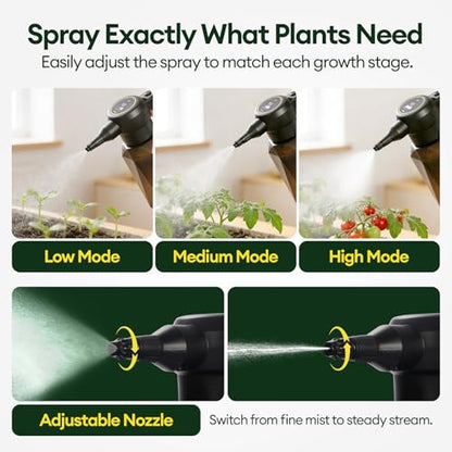 MAYGROVE 70oz Battery Powered Sprayer, 2L Electric Sprayer