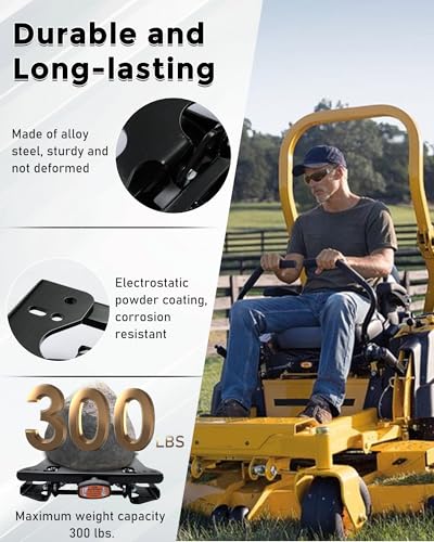 NIXFACE Zero Turn Mower Seat Suspension Kit W/O Slide Track, 2 Inch Travel