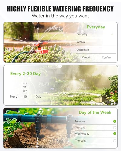 RAINPOINT Bluetooth Water Timer for Garden Hose, Smart Hose Timer 2 Outlet(Not Hub), Wireless Sprinkler Watering Timer with Rain Delay, Automatic Irrigation System for Lawns and Yard - size: 2-Zone Without Hub