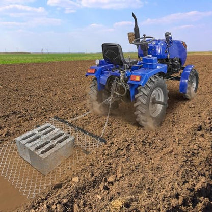 Heavy Duty Chain Drag Harrow for Lawn Mowers - Robust Tractor Attachment