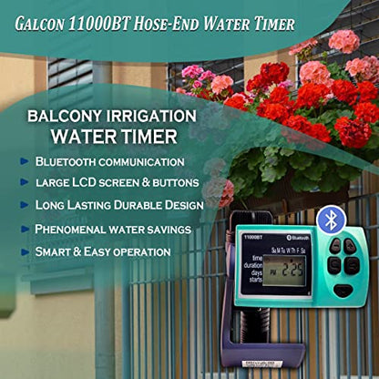 Galcon 11000 Series Hose Timers Irrigation Controller for Watering Balcony & Small Garden - style: Bluetooth