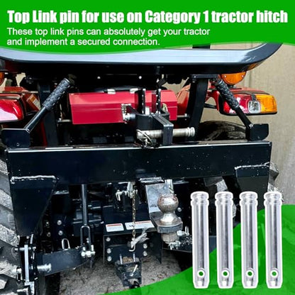 S07070200 Cat 1 Top Link Pin Hitch for Tractors, 3/4 in Dia Pin, 4 Pack