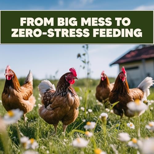 Poultry Pro DIY Chicken Feeder Port Kit - 5 Ports, Weatherproof Seals, Bushings & Hole Saw, PVC Gravity Feeder, Use for Buckets, Barrels, Bins & Troughs, No Waste Chicken Feeders (Bucket NOT Included) - style: Original Feeder 5 Pack