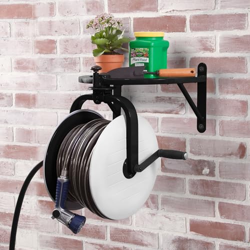 Liberty Garden Navigator 360° Hose Reel-White