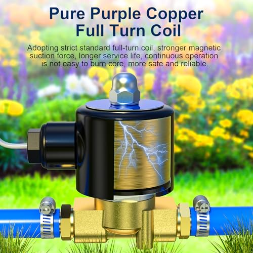 TAILONZ 3/8"NPT AC110V Electric Solenoid Valve 2W040-10 Normally Closed - color: AC110V, size: 3/8 Inch