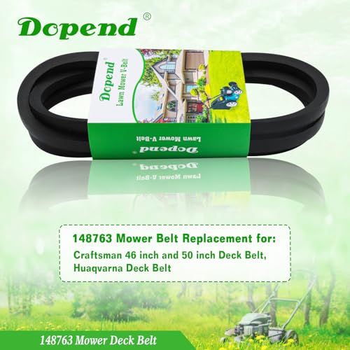532148763 148763 Mower Deck Belt 5/8'' x 86'' for Craftsman, Husqvarna YTH180, YTH1746, GT200, GTH200, GTH225 Lawn Tractor Riding Mower, Replaces 148763 Craftsman Deck Belt 532148763, 531300769 - size: 148763