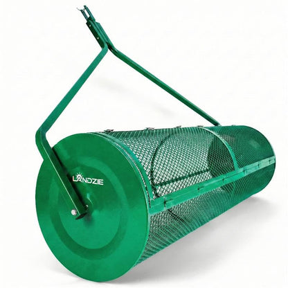 Compost Spreader 60 Inch Tow Behind, Peat Moss Roller - Landzie - size: 60 Inches