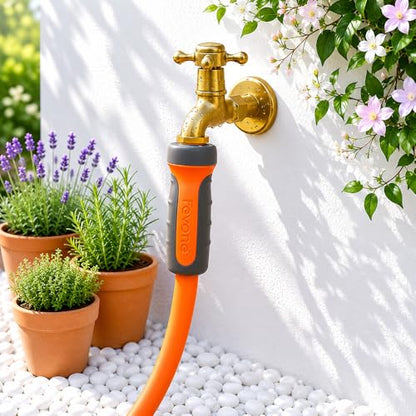FEVONE Heavy Duty Garden Hose 12 ft, Hybrid Polymer Water Hose - size: 12' (feet)