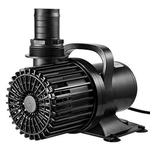 VIVOSUN 9000GPH Sub Water Pump for Pond Waterfall, Statuary, Hydroponics | 620W Pond Pump, Ultra Quiet Aquarium Pump with 26.5FT. Lift Height for Fish Tank - color: Black Round, size: 13"×10"-9000