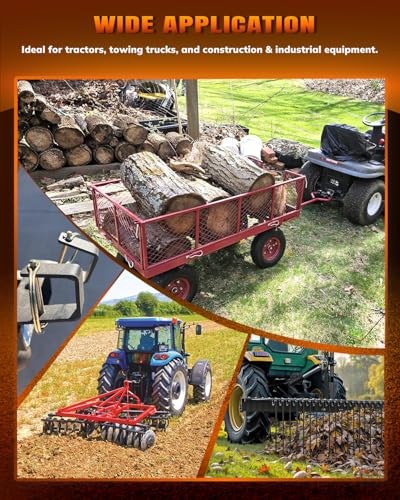 358 PCS Multi-Pin Assortment Kit, Includes Hitch Pins, Lynch Pins, PTO Pins for Tractors, Trailers, Trucks, Mowers, Snow Plows, Trash Can Couplers and Farm Equipment, Heavy Duty Trailers Accessories