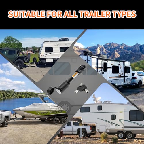 METOWARE Trailer Hitch Lock, Fit 2"-3-1/2" Class III/IV/V Receiver, 4 Pack - size: 4 Pack