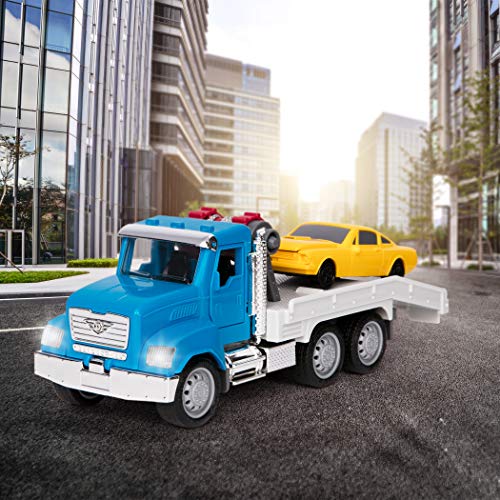 Driven by Battat – 7-Inch Tow Truck Toy with Lights & Sounds, Movable Parts, City Vehicle for Boys & Girls, Durable Design, Realistic Details, 3+ Years Toy for Kids - style: Tow Truck