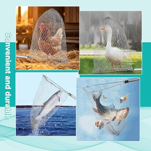 Chicken Catcher, Adjustable from 29" to 74" Chicken Net,Chicken Leg Hook
