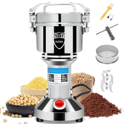 2000W Electric Grain Mill Grinder, 550g Flour Mill Grinder for Home - size: 550g