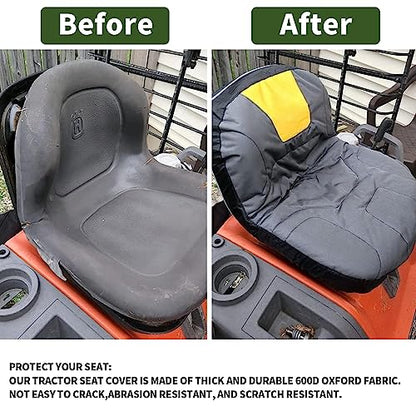 Riding Lawn Mower Seat Cover for Without Armrests Seat,M