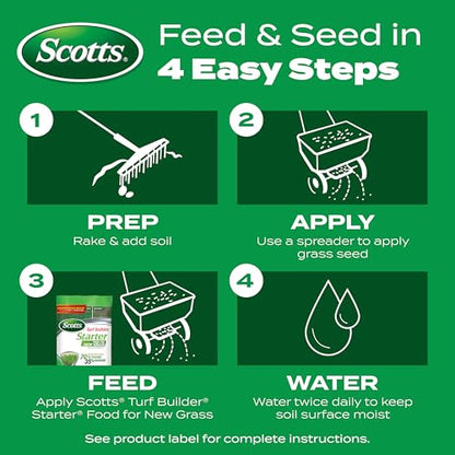 Scotts Turf Builder Starter Fertilizer for New Grass, 15 lbs. - size: 5,000 sq. ft., style: Standard