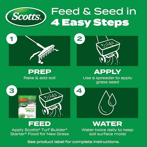 Scotts Turf Builder Starter Food for New Grass, 15 lbs. (2-Pack) - size: 5,000 sq. ft. (2-Pack), style: Standard