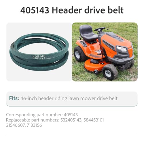 405143 46" Mower Belt Replace for AYP Craftsman Poulan 532405143 584453101