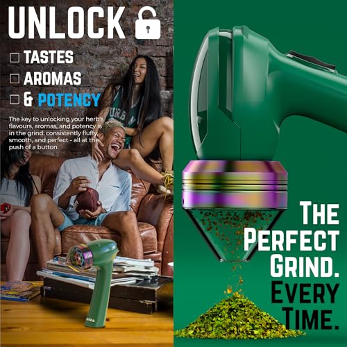 Mamba Original Electric Seed Grinder, USB-C Rechargeable Spice Mill, Green - color: Green