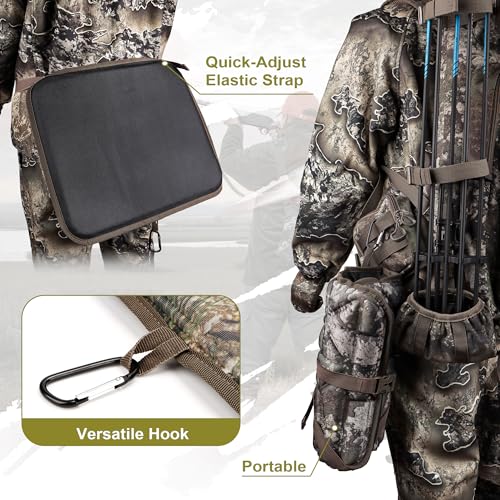 Hunting Seat Cushion, Silent Memory Foam Pad for Tree Stand & Saddle - color: Truetimber Strata