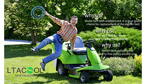 RZT Lawn Mower 42-Inch Cutting Deck Belt 1/2" x 117" Compatible with 754-06134 CMXGZAM501081 490-501-C081 754P06134 Cub Ct Craftsman Troy-Bilt, ZT1-42 KH Z510 Mustang Z42 - color: Blue