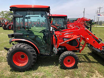 Durafit Seat Covers, Compatible with 2022+ KIOTI CK,DK and NS Series Tractor, CAB ONLY Grammar Suspension seat. Two Piece Vinyl seat, with ARMREST. Red Camo Waterproof Endura.