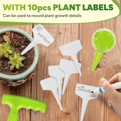 Seed Planter Tool, Seed Dibber, Seed Dispenser, Light Green, 12 Pcs - color: Light Green, 12 Pcs