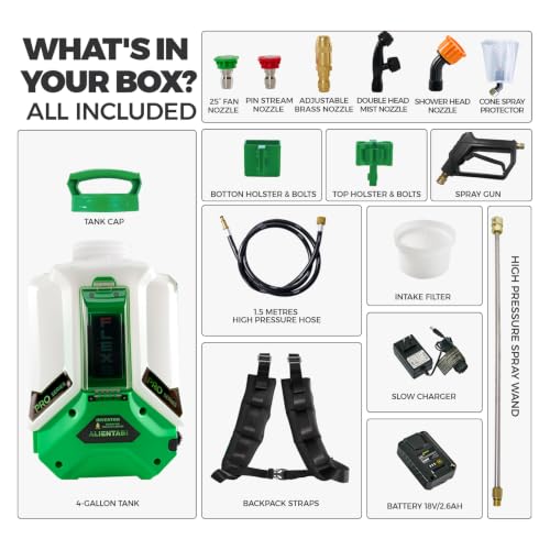 Upgraded Sprayer for Garden, Outdoor Weeding, Spraying, Cleaning (Flex 6-2.6AH) - size: FLEX 6-2.6AH