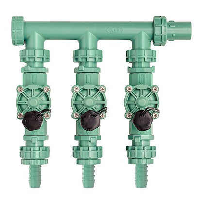Orbit 3-Valve Preassembled Sprinkler Manifold for Poly Pipe - 91207 - size: 3-Valve