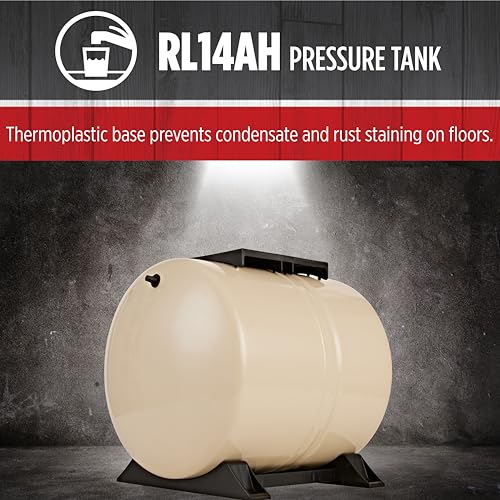 Red Lion 14AH, Horizontal Pre-Charged Well Pressure Tank, 14 gallon - style: 14 Gallon Horizontal
