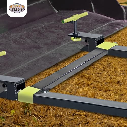 Field Tuff Fork Stabilizer Heavy Duty Adjustable 19.5 to 36 Inch Clamp-On 3 x 2 Pallet Fork Lift Attachment Accessory, 1600 Pound, Black