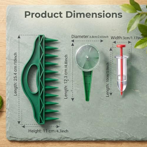 The Row Seeder by Seeding Squar&Mini Seed Planter Tool,Handheld Garden Tool for Precise Seed & Seedling,Adjustable Hand Sowing Seeder with 5 Dial Settings for Flowers, Vegetables