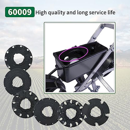 60009 Standard Seed Plate 6 Set Fits Earthway 1001-B Garden Seeder Planter