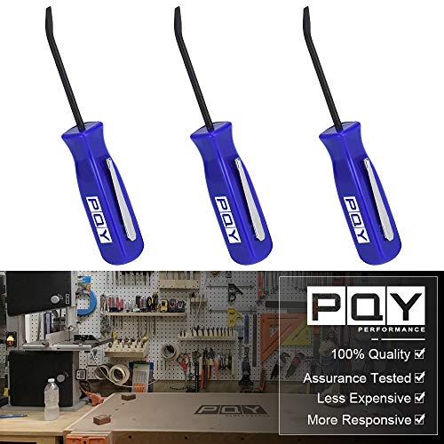 Mini Pocket Pry Bar with Pocket Clip 4.5" Length 3pcs (Blue) - color: blue
