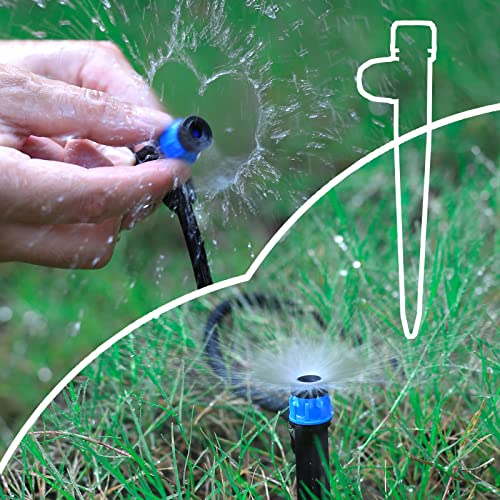 25 Pcs 360° Adjustable Drip Irrigation Spray Emitters - style: 25pcs-Blue 360 Degree Sprayer