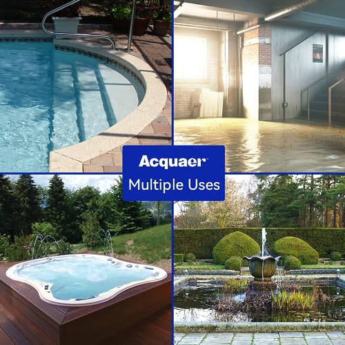 Acquaer 1/2 HP Automatic Sump Pump, 2450 GPH Submersible Water Pump