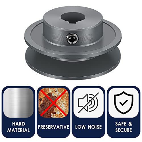 Mechanical Belt Pulley Single/Double Groove Web Sheave Bored-to-Size Belt Sheave Cast Iron Section(Single Groove,AK25-5/8)