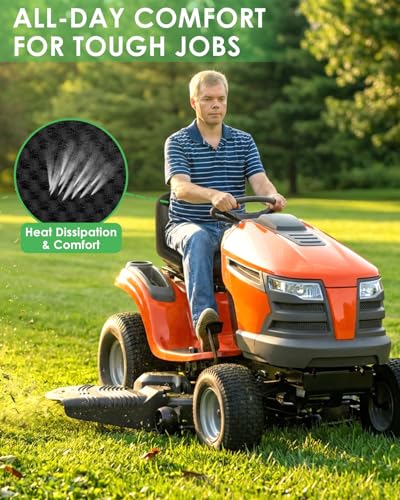Breathable Mesh Surface Riding Lawn Mower Seat Cover Tractor Seat Cover