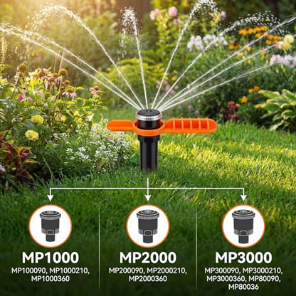 Sprinkler Adjustment Tool Compatible with Hunter/Rain Bird, Yellow & Orange - color: Yellow & Orange