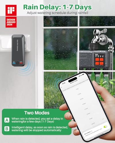 WiFi Sprinkler Timer 4 Zone, WiFi Smart Water Timer for Garden Hose - style: 4 Zone