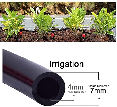 1/4" Barbed Coupling Fittings for Garden System,100-Pack - size: 1/4" Drip Straight Connectors