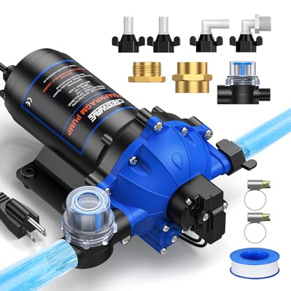 CrestWave Water Pressure Pump 7GPM 70PSI 110V for RV Home Garden Irrigation