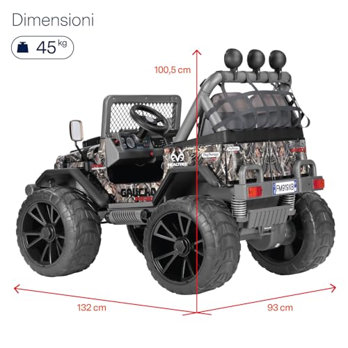Peg Perego Gaucho PRO Realtree Camo 24 Volt, Extra Large Ride on Off Road Vehicle