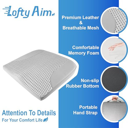 Lofty Aim Car Seat Cushion, Car Seat Pillow, Automotive Cushion - color: Gray